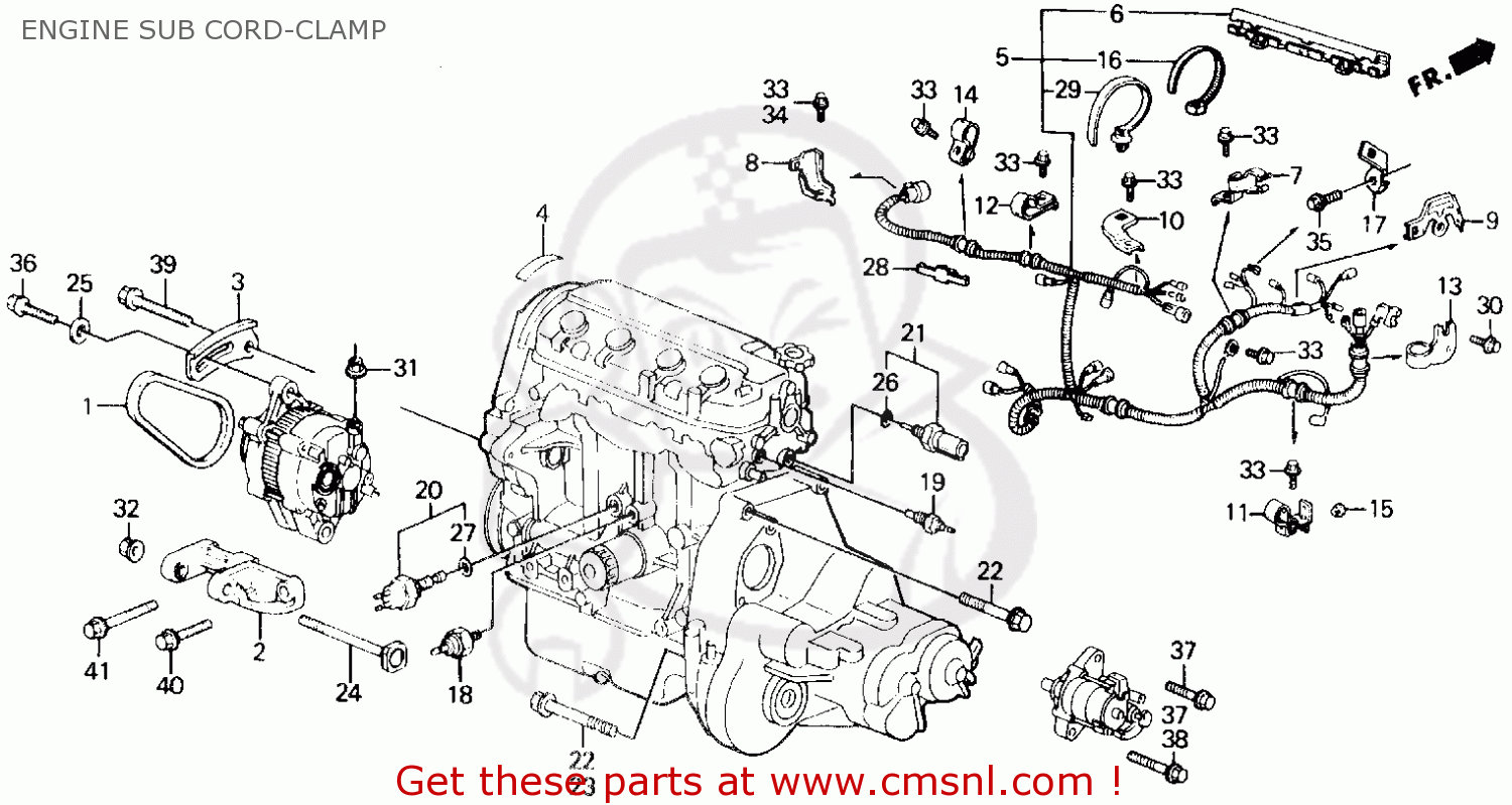 1989 Honda civic engine diagram #4