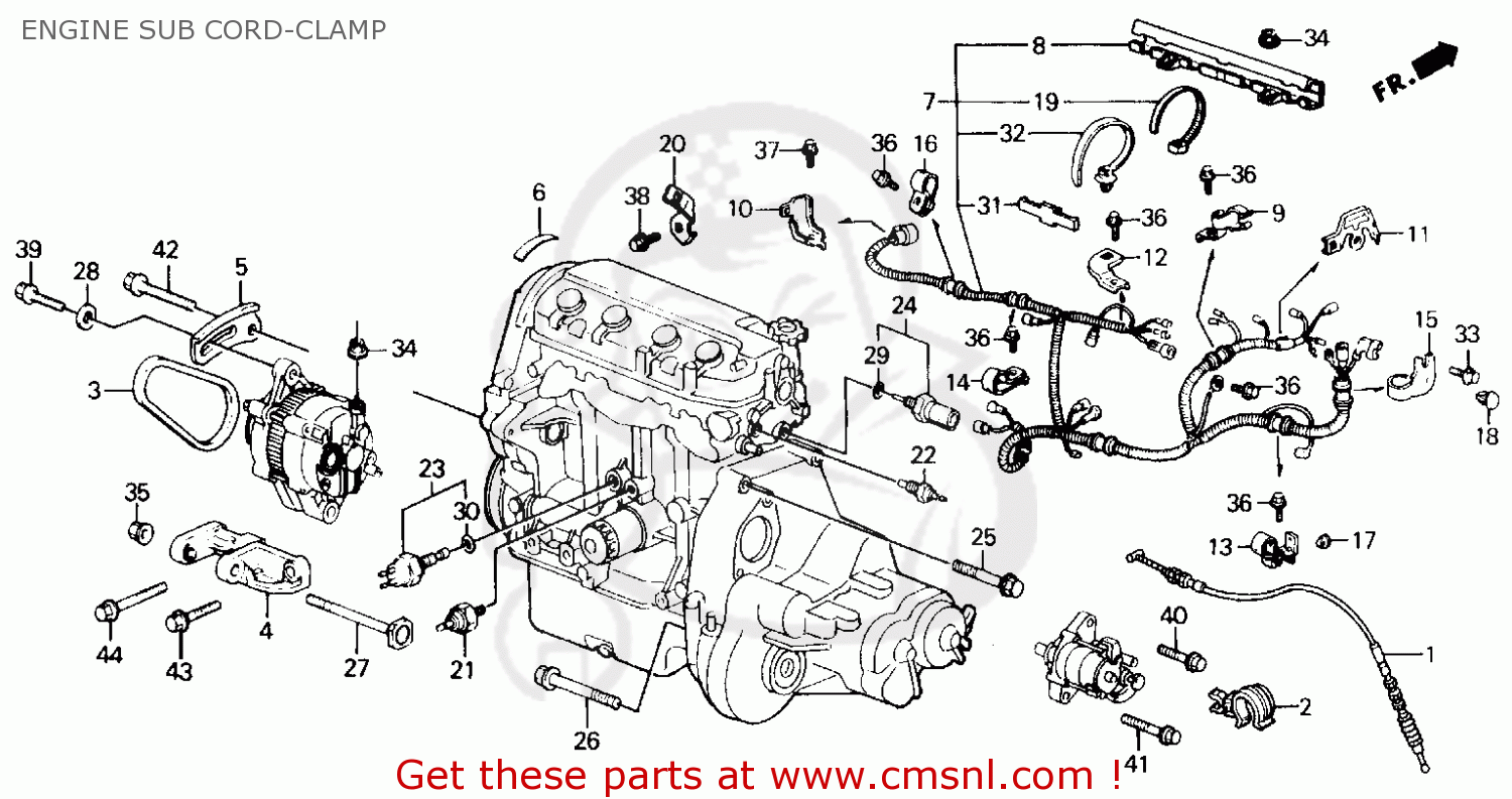 1989 Honda civic lx parts #4