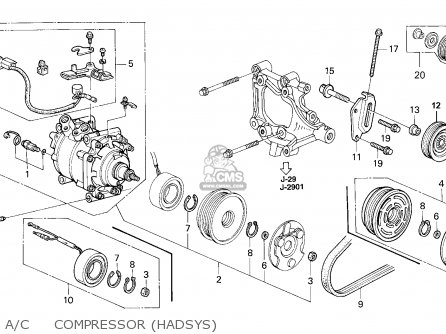 Hadsys ac compressor honda 1994 #4