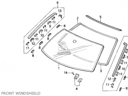 1995 Honda civic ex windshield #6