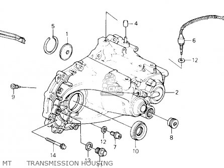 Honda 1995 civic transmission illustration
