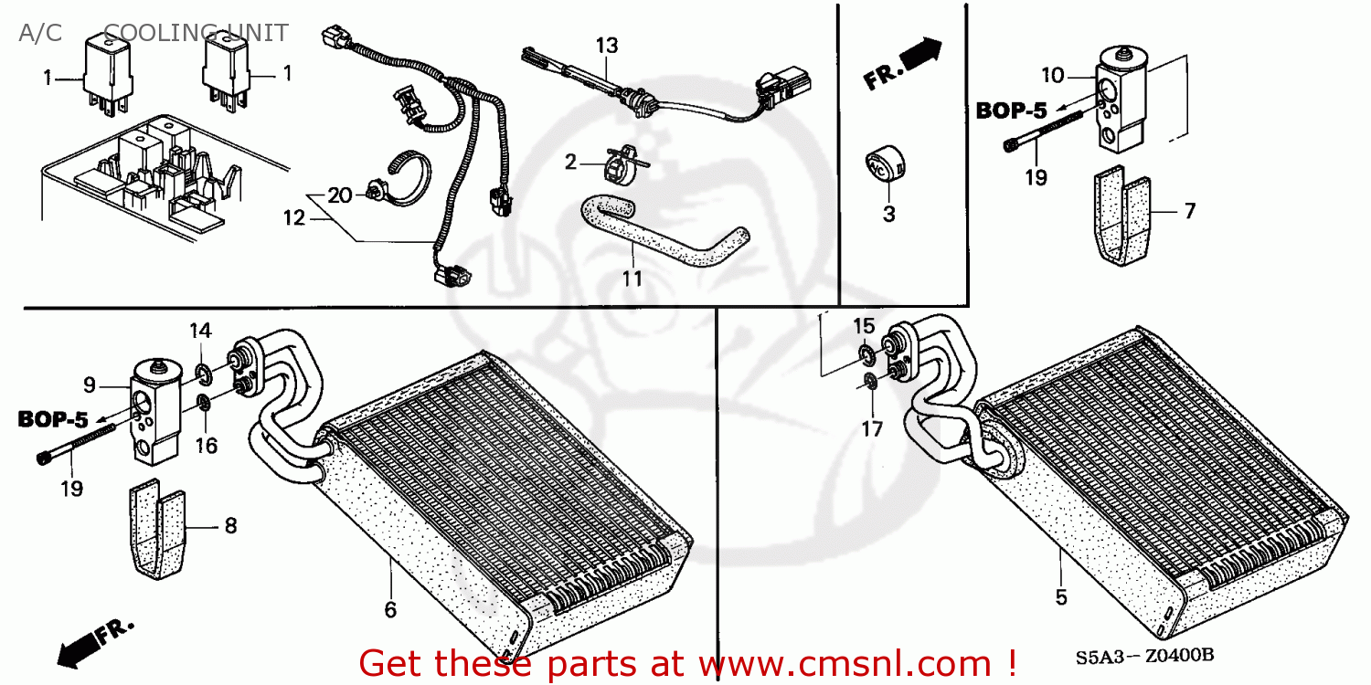 Honda Civic Dr Dx Ka A C Cooling Unit Buy A C Cooling