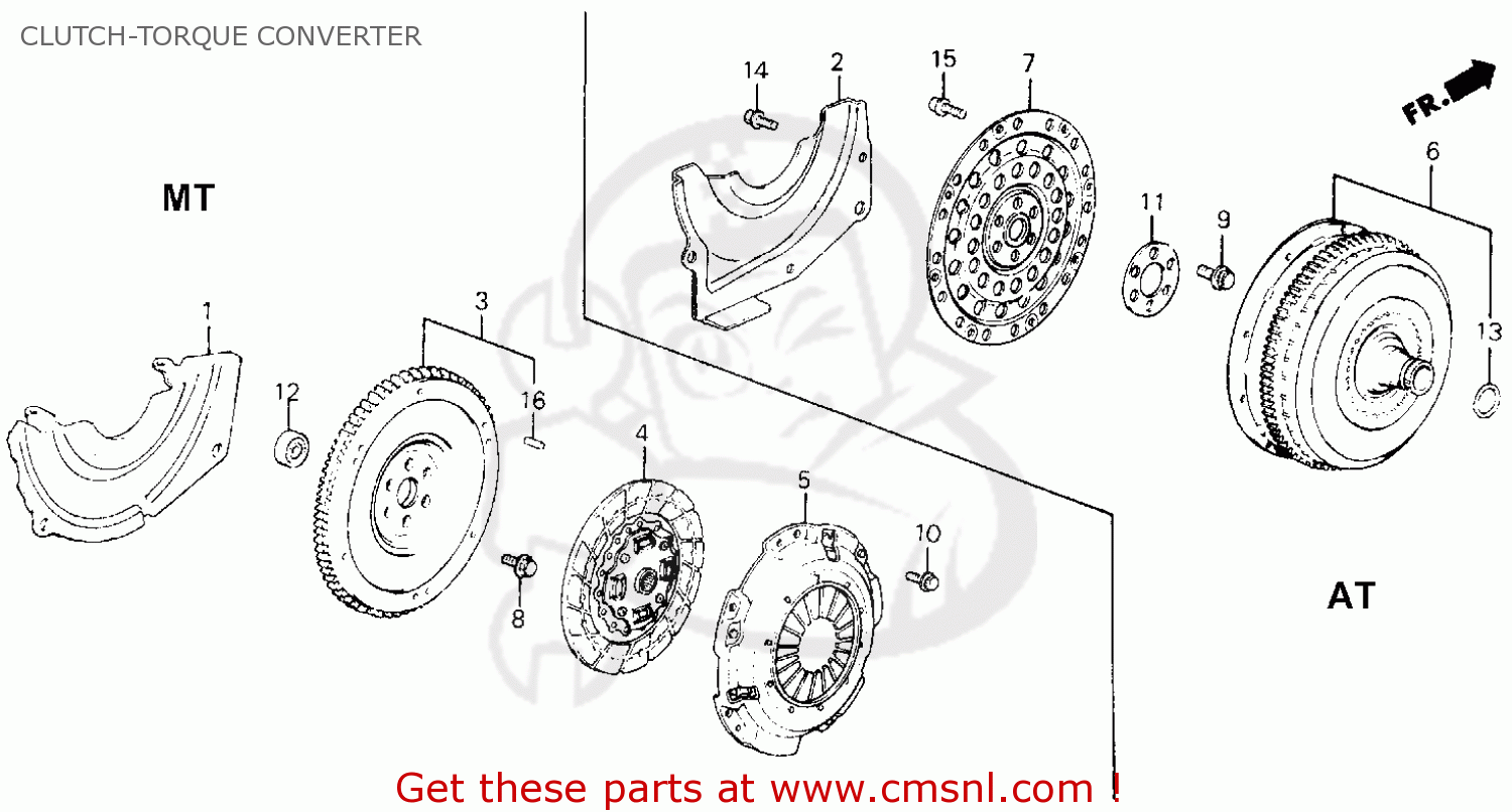 Clutch-torque Converter schematic