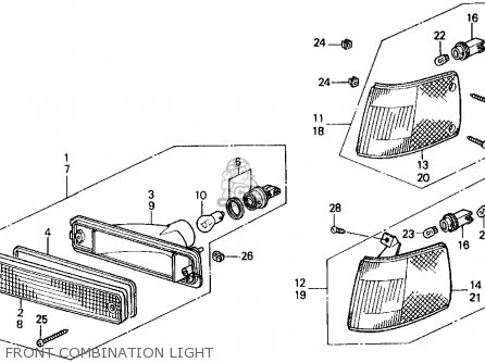 1991 Honda civic front combination light #1