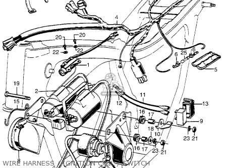 Honda Cl350 Scrambler 1973 K5 Usa parts list partsmanual partsfiche