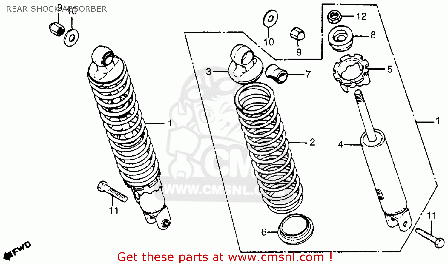 Honda cm400t shocks #5