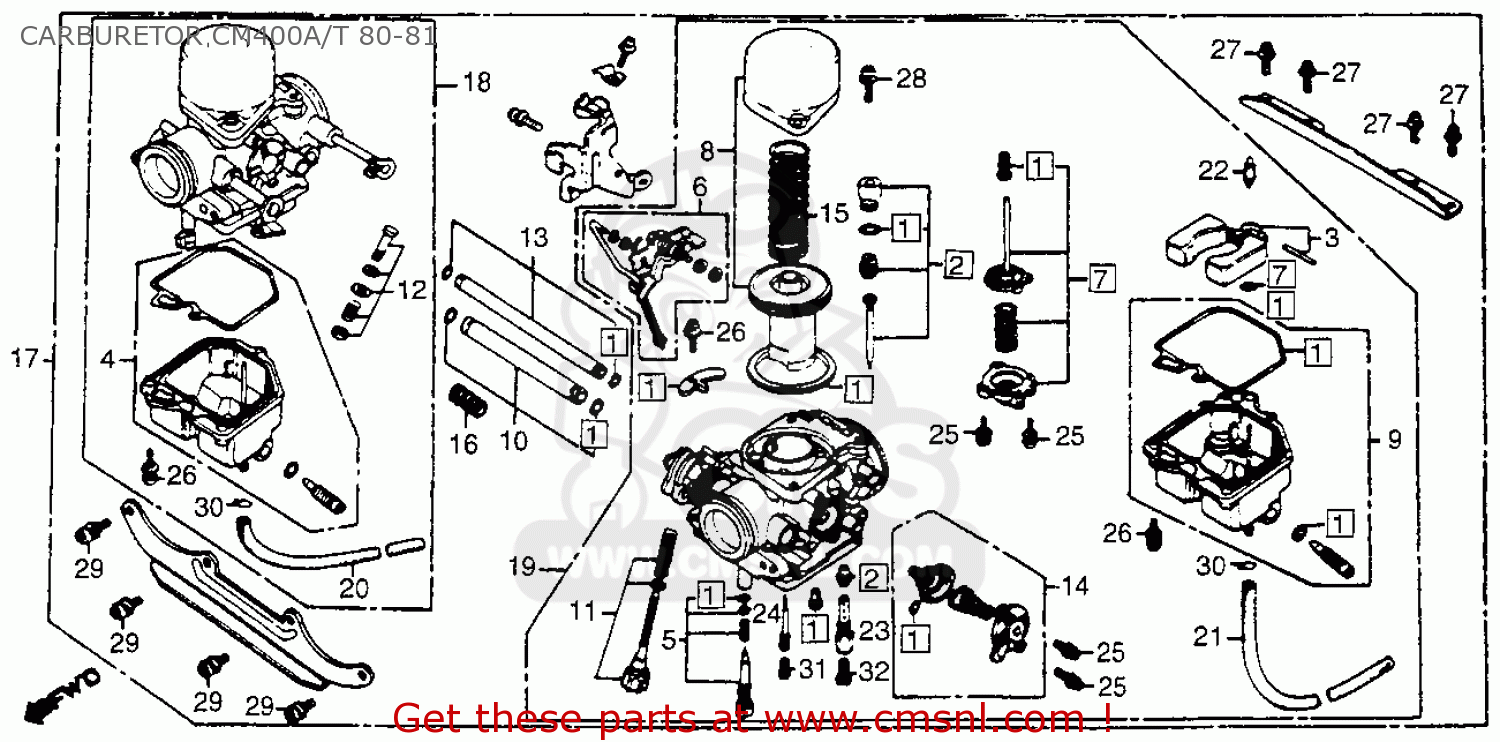 1981 Honda cm400a wirring diagram #2