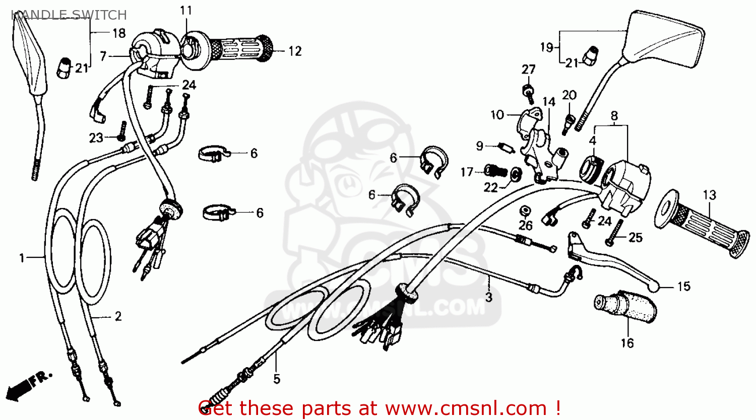 Honda rebel 250 parts diagram #3
