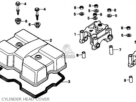 Honda Cmx250c Rebel 250 1987 Usa parts list partsmanual partsfiche