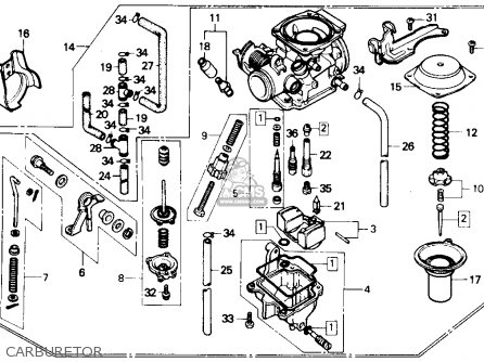 Honda rebel 250 carburetor diagram #4