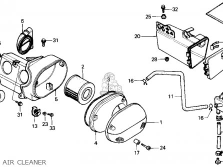 Air cleaner honda rebel #7