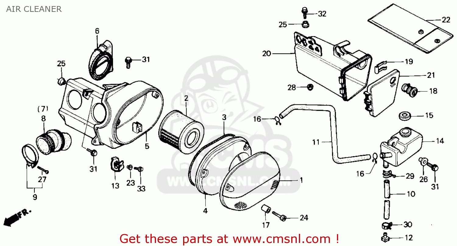 Air cleaner honda rebel #5