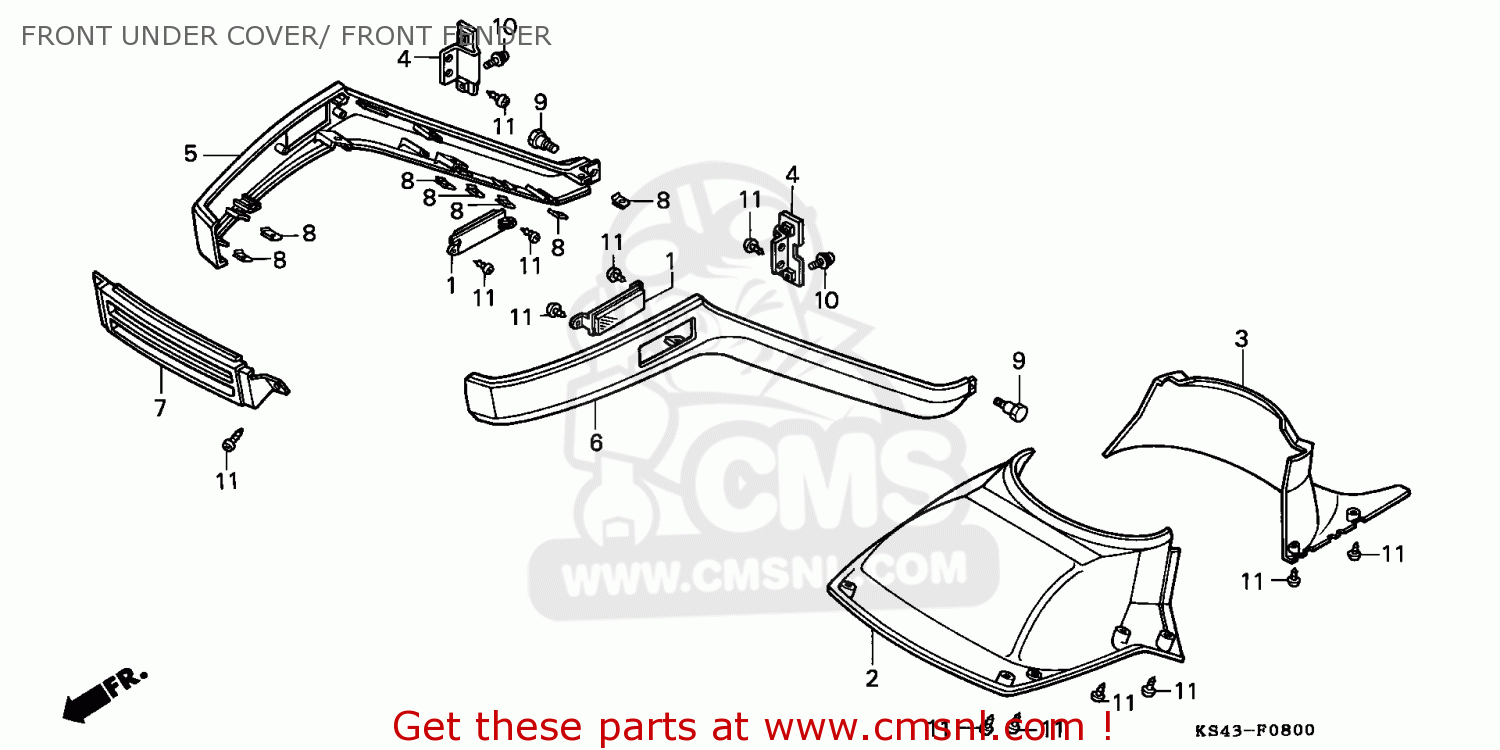 Honda helix parts fiche #6