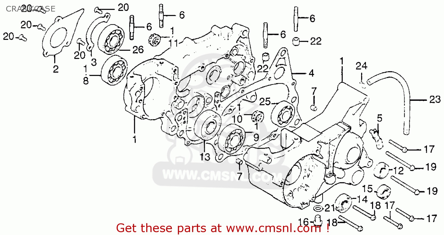 Honda cr 125 engine diagram #6