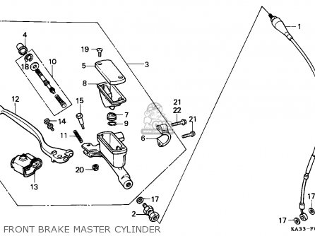 Honda CR125R 1986 G EUROPEAN DIRECT SALES CMF Parts Lists And