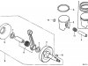 Honda CR125R 1989 AUSTRALIA CRANKSHAFT PISTON