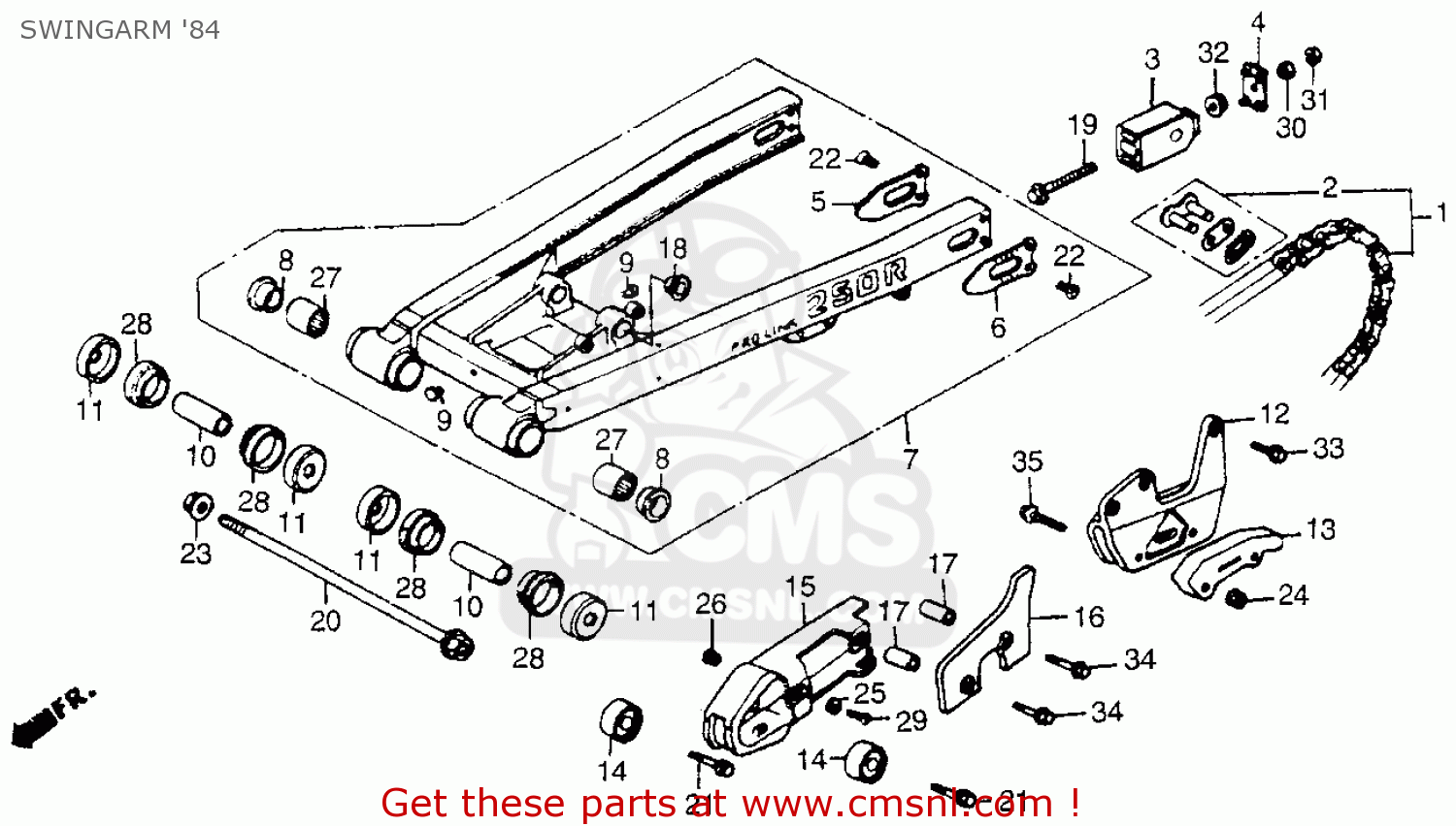 1984 Honda cr250r parts #4