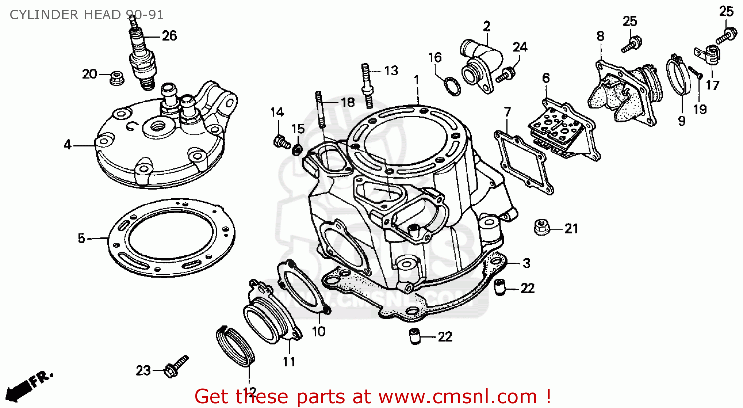 1991 Honda cr250 parts list