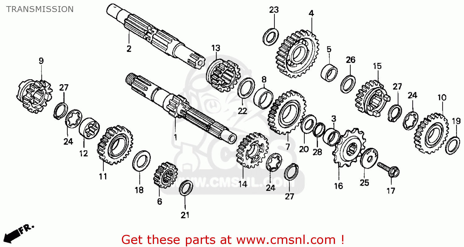 1991 Honda cr250 parts list #6