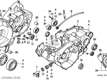 1993 Honda cr 125 parts diagram #7