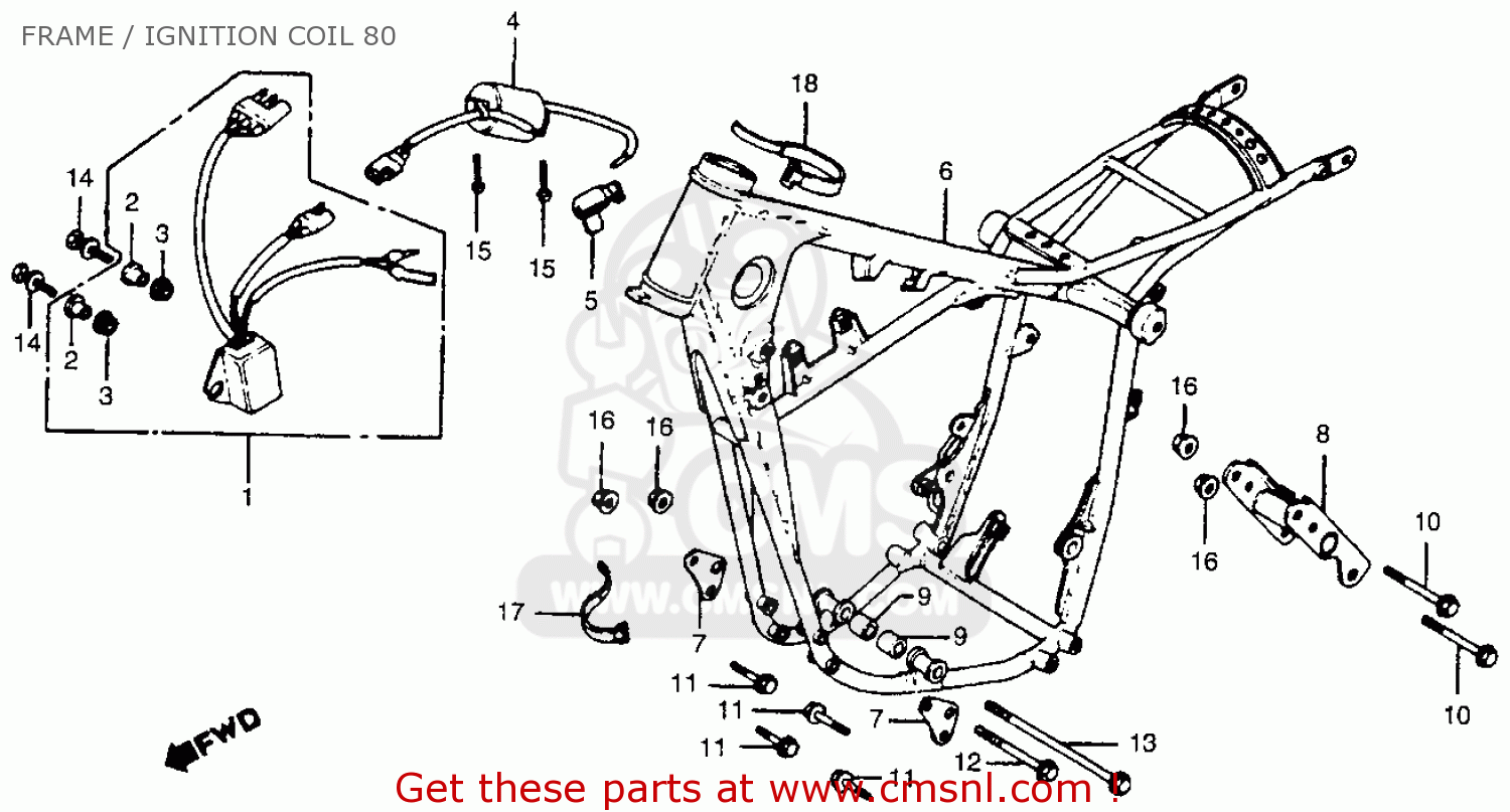 Honda cr250r elsinore parts #7