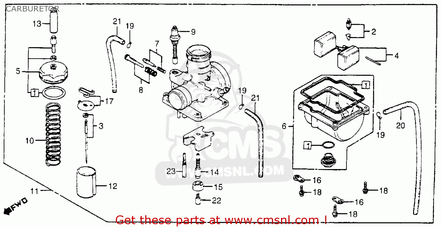 2002 Honda cr250 carb schematics #1