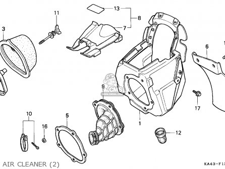 1988 Honda cr250 air filter #2