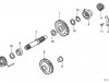 Honda CR500R 1993 CANADA KICK STARTER SPINDLE
