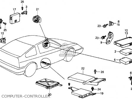 1987 Honda crx hf body parts #5