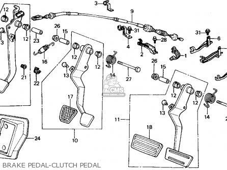 Honda crx brake pedal #2