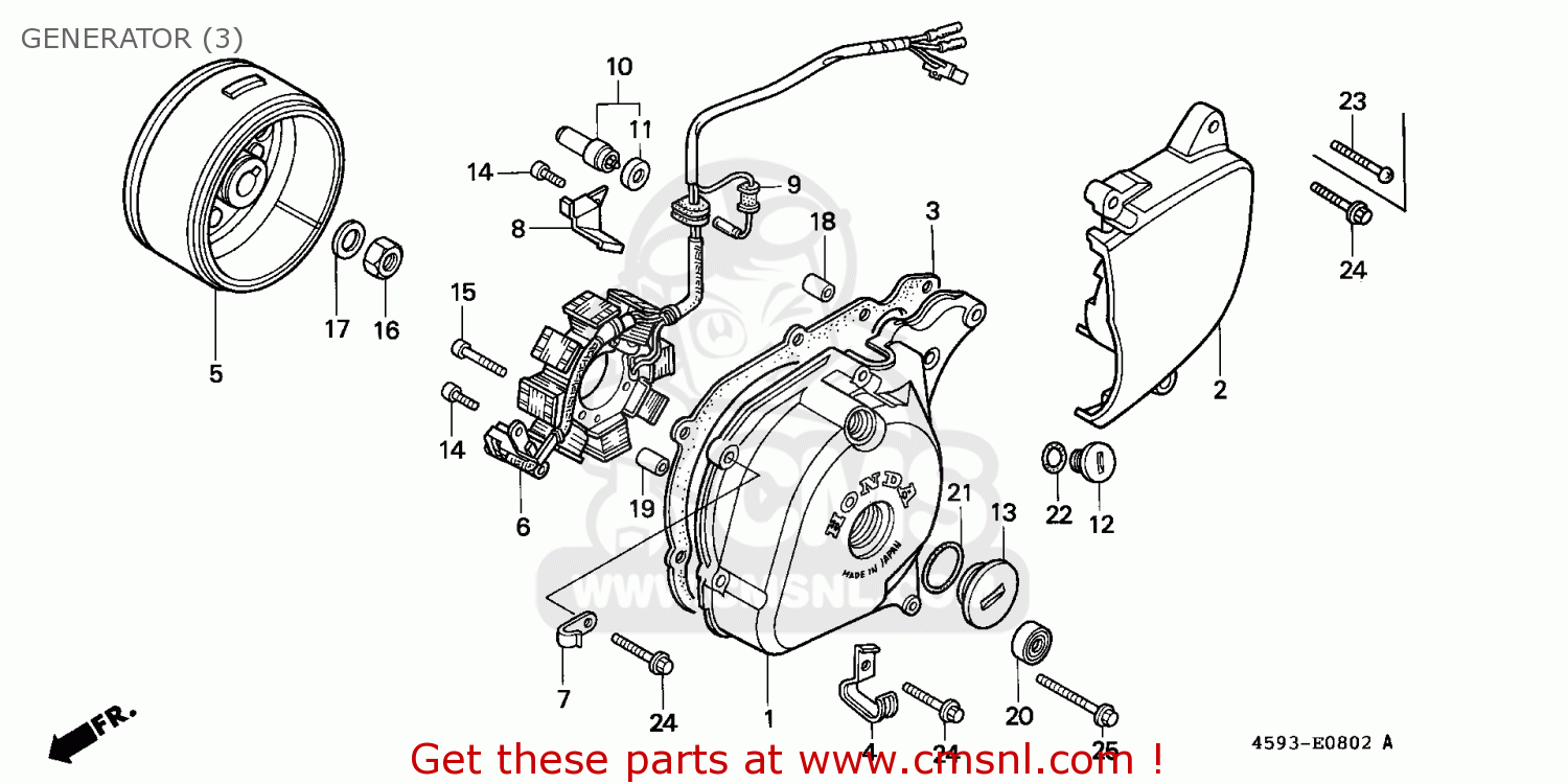 Honda Ct110 1993 (p) General Export / Kph Generator (3) - schematic