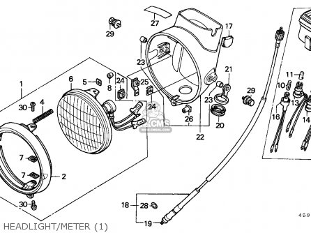 Honda Ct110 Hunter Cub 1980 (a) Canada / Kph parts list ... wiring diagram honda ct90 trail bike 