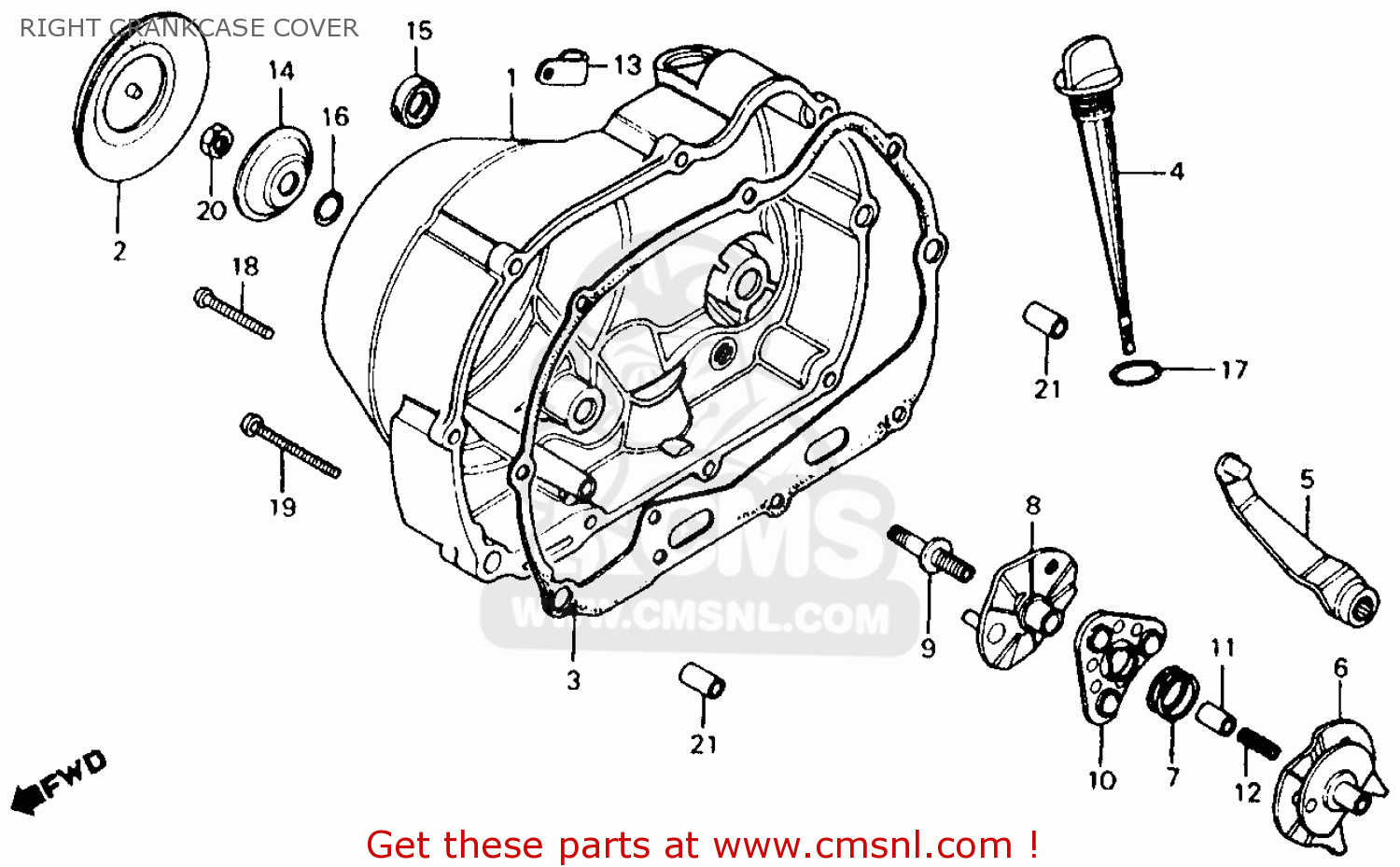 Honda ct110 engine parts #6