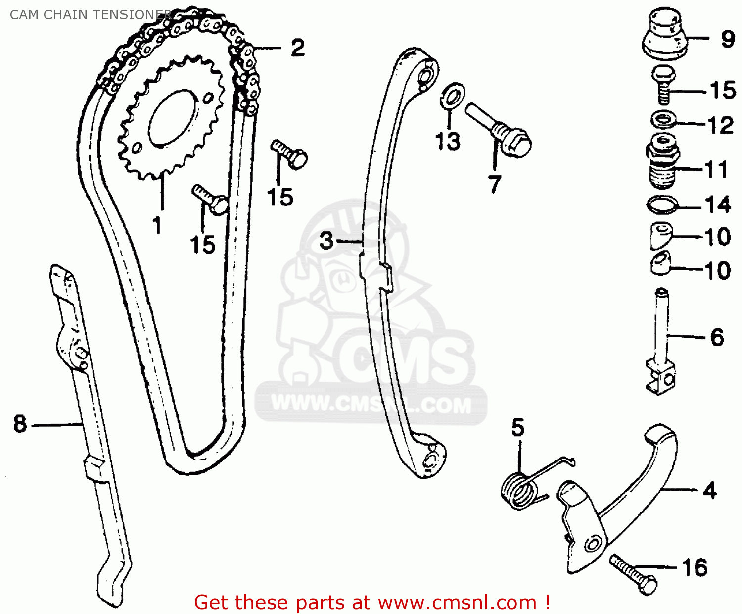 Honda cb400 cam chain tensioner #3