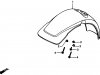 Honda CT70 1991 USA FRONT FENDER