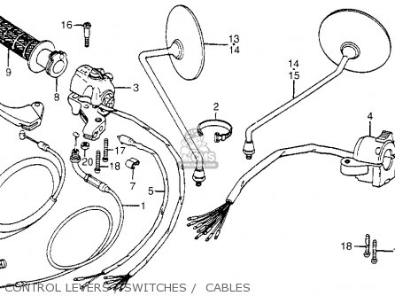 Honda Ct70 Trail 70 1981 (b) Usa parts list partsmanual partsfiche