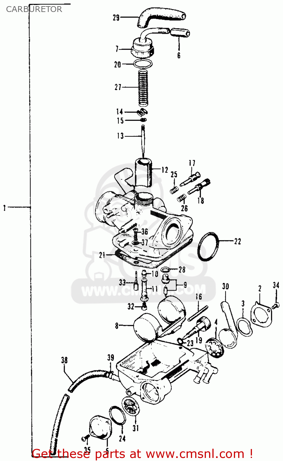 Carburetor schematics honda ct 70 #2
