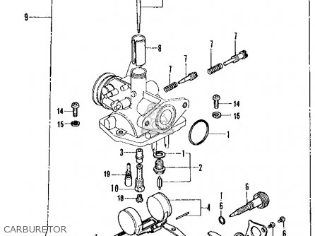 Honda 70 carburetor schematics