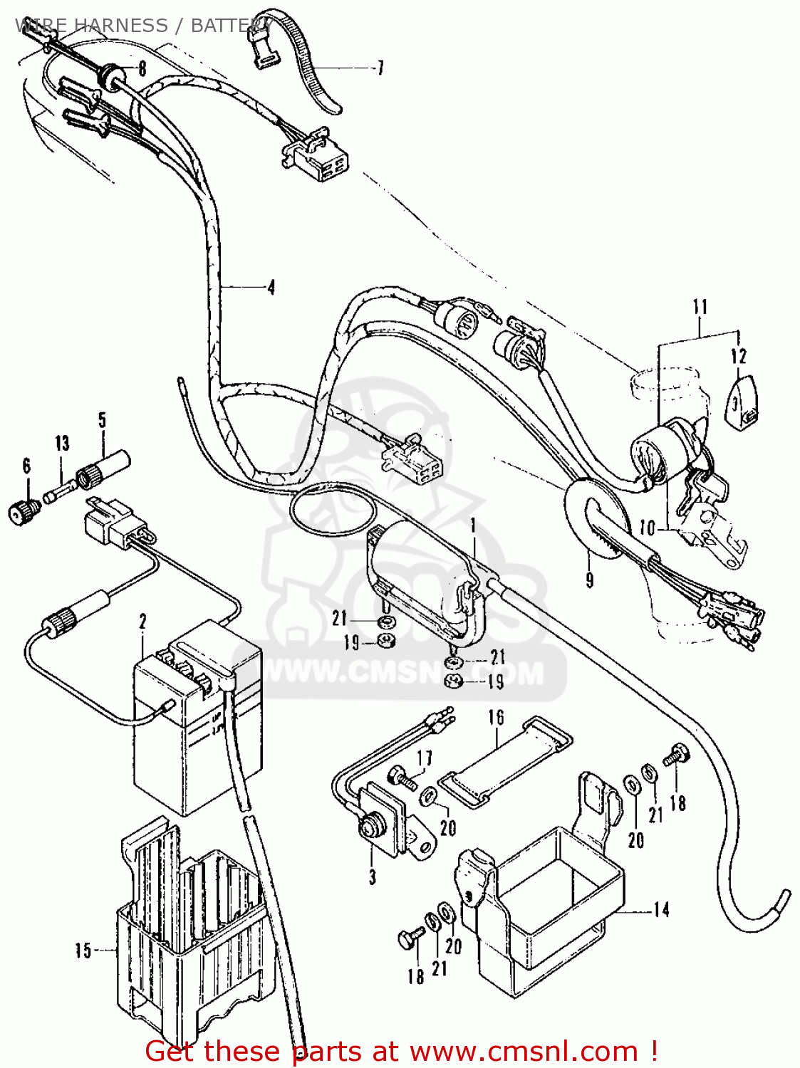 Honda ct90 battery wiring #5