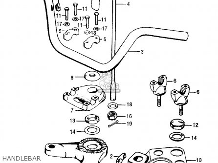 Honda Ct90 Trail 1972 K4 Usa parts list partsmanual partsfiche wire harness table 