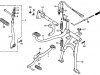 Honda CT90 TRAIL 90 1978 USA MAIN STAND BRAKE PEDAL