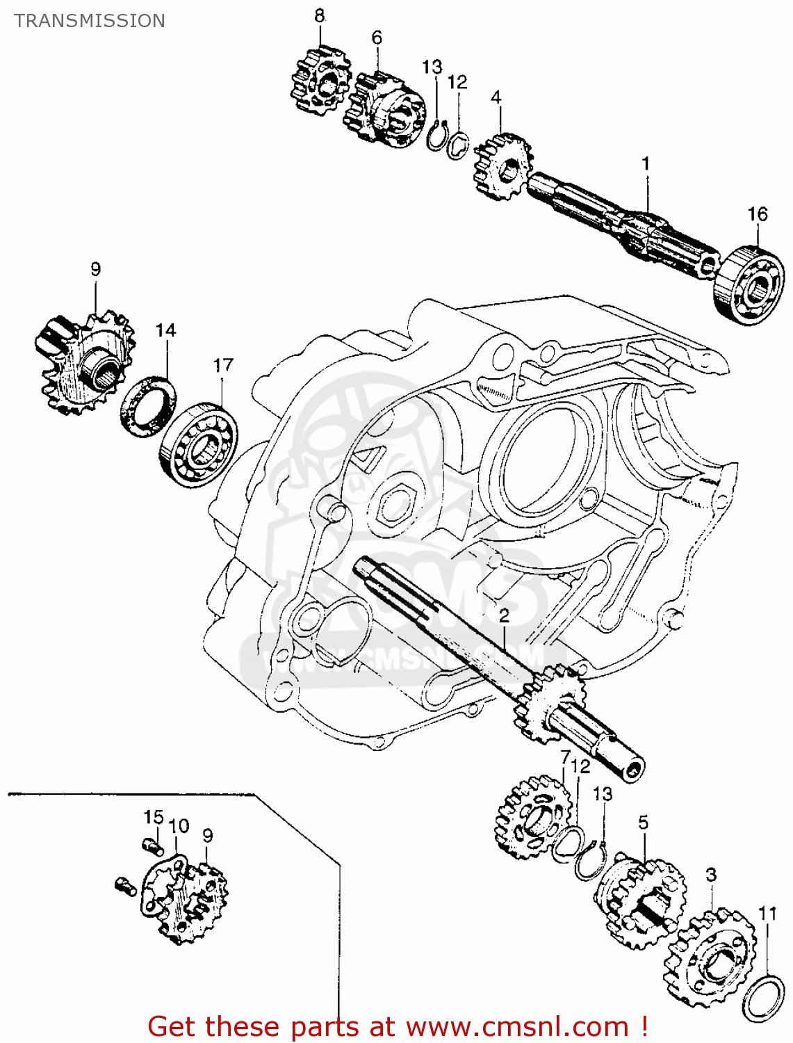 Honda trail 90 transmission #5