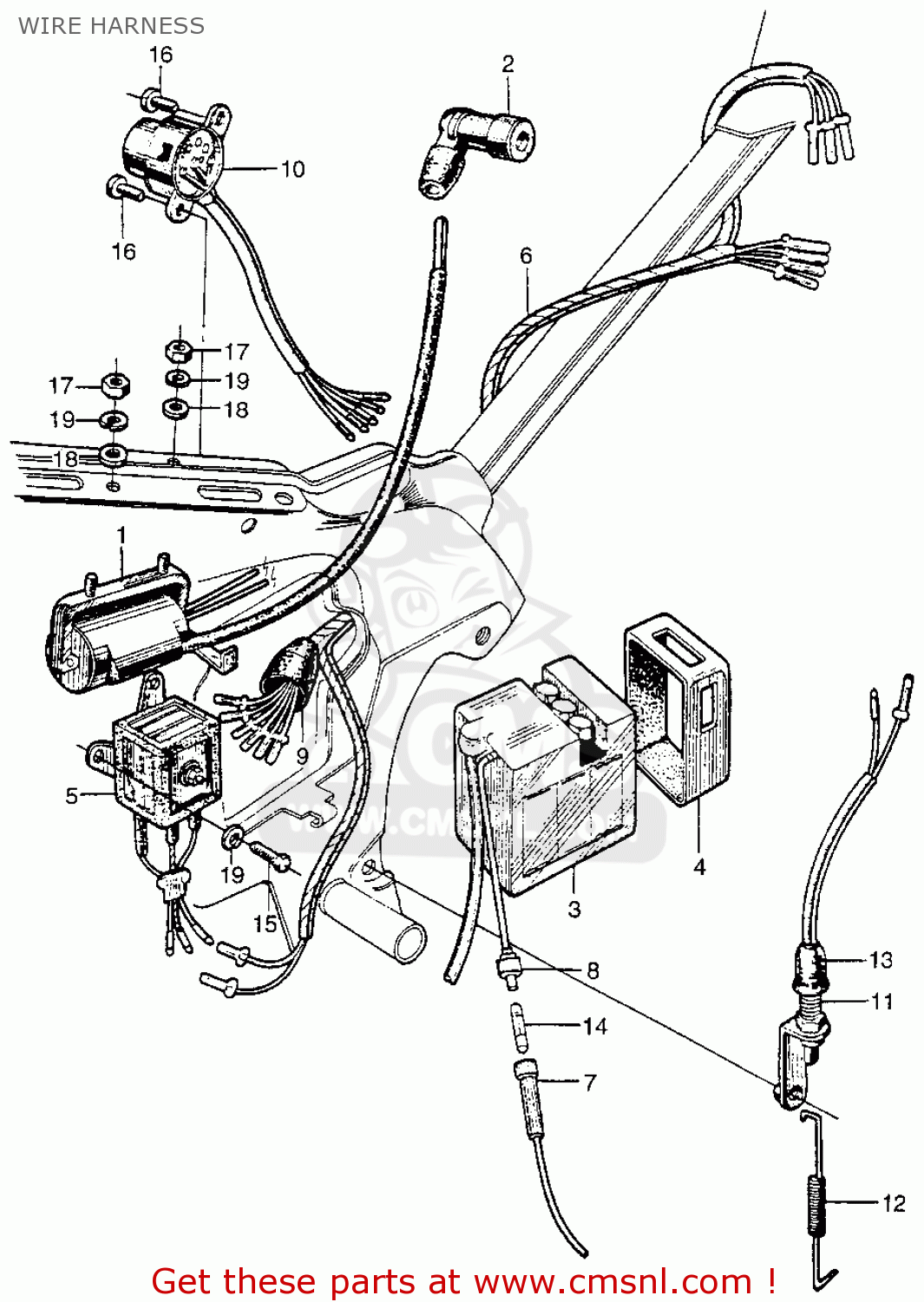 Honda ct90 wiring harness #4