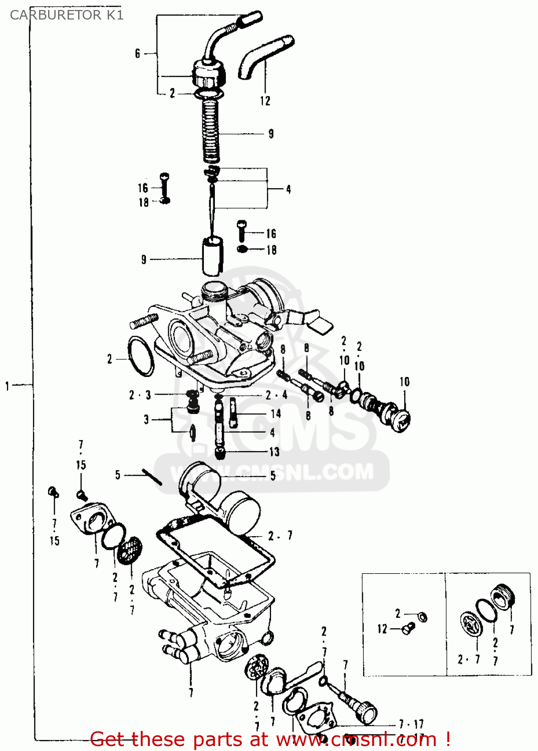 1969 Honda ct90 carburetor