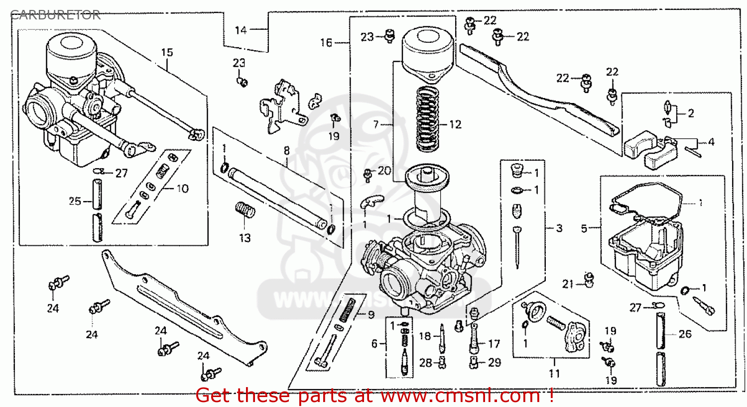 Honda cx500 carb parts #5