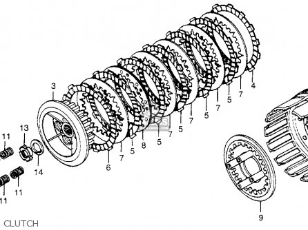 1979 Honda cx500 engine breakdown printout #7