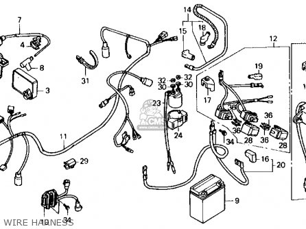 Honda Fl400r Pilot 1990 (l) Usa parts list partsmanual partsfiche
