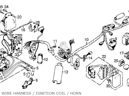 Honda Gl1000 Gold Wing 1977 Usa parts list partsmanual ... gl1000 coil wiring 