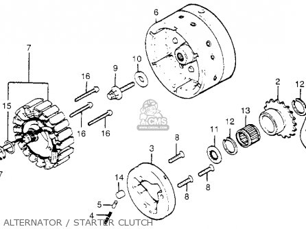 1983 Honda goldwing starter clutch #2