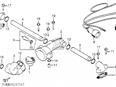 Thermostat location 1983 honda goldwing #4